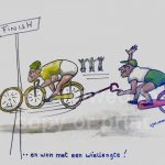 574 cartoon wielrennen b1t