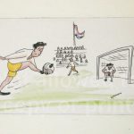 597 cartoon voetbal b1